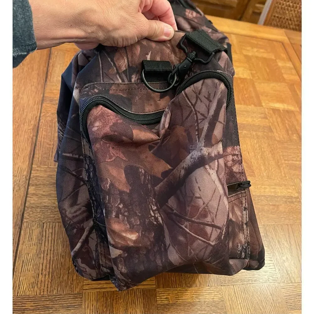 National Wild Turkey Federation NWTF Brown  Camo XL Duffel Bag Hunting